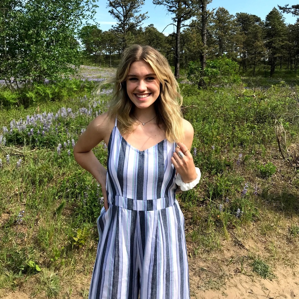 Striped Jumpsuit